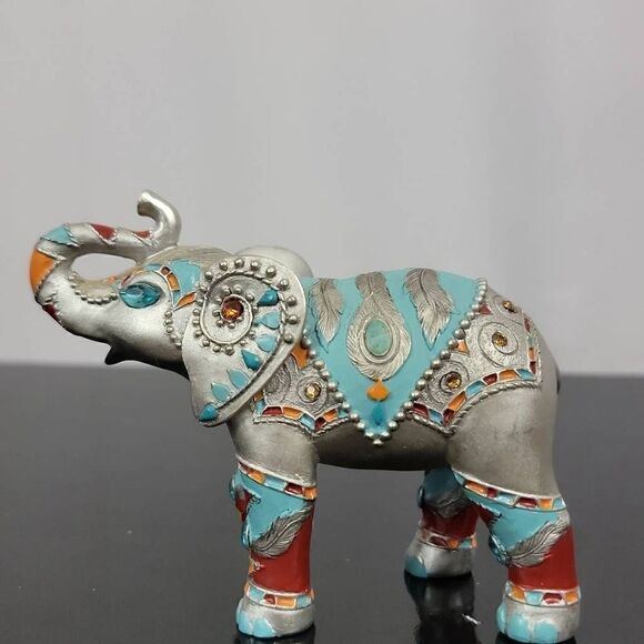 ‎The Hamilton Collection "Sterling Strength" Elephant Figurine - Picture 3 of 6